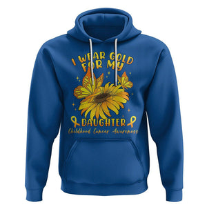 Childhood Cancer Awareness Hoodie I Wear Gold For My Daughter TS02 Royal Blue Printyourwear