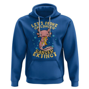 Childhood Cancer Awareness Hoodie Make Extinct Axolotl Pediatric Cancer TS02 Royal Blue Printyourwear