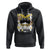 Childhood Cancer Awareness Hoodie Mom Of A Warrior Messy Bun Gold Ribbon Support Squad TS02 Black Printyourwear