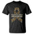 Childhood Cancer Awareness T Shirt Butterfly Gold Ribbon Support Raise TS02 Black Printyourwear