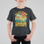 Childhood Cancer Awareness T Shirt For Kid Make Extinct Dinosaur Pediatric Cancer TS02 Black Print Your Wear