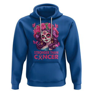 Chingona Breast Cancer Warrior Hoodie Mexican Pink Ribbon Stronger Than Breast Cancer TS02 Royal Blue Printyourwear