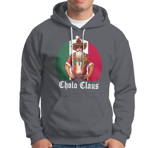 Cholo Claus Christmas Funny Mexican Santa Sombrero Feliz Navidad Hoodie TS09 Charcoal Printyourwear