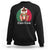 Cholo Claus Christmas Funny Mexican Santa Sombrero Feliz Navidad Sweatshirt TS09 Black Printyourwear