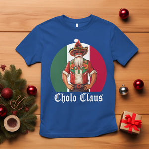 Cholo Claus Christmas Funny Mexican Santa Sombrero Feliz Navidad T Shirt TS09 Royal Blue Printyourwear