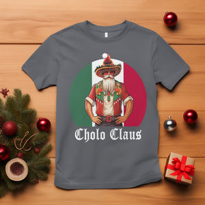 Cholo Claus Christmas Funny Mexican Santa Sombrero Feliz Navidad T Shirt TS09 Charcoal Printyourwear