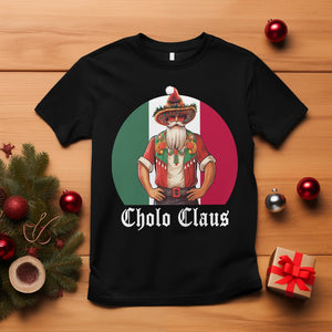 Cholo Claus Christmas Funny Mexican Santa Sombrero Feliz Navidad T Shirt TS09 Black Printyourwear