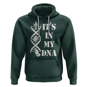 Christian Faith Hoodie It's In My DNA Bible Christian Cross Pray TS02 Dark Forest Green Printyourwear