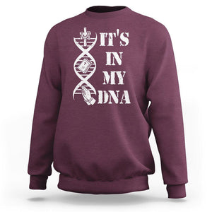 Christian Faith Sweatshirt It's In My DNA Bible Christian Cross Pray TS02 Maroon Printyourwear