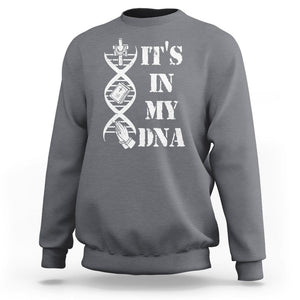 Christian Faith Sweatshirt It's In My DNA Bible Christian Cross Pray TS02 Charcoal Printyourwear