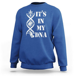 Christian Faith Sweatshirt It's In My DNA Bible Christian Cross Pray TS02 Royal Blue Printyourwear