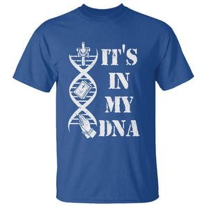 Christian Faith T Shirt It's In My DNA Bible Christian Cross Pray TS02 Royal Blue Printyourwear