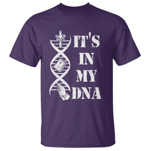 Christian Faith T Shirt It's In My DNA Bible Christian Cross Pray TS02 Purple Printyourwear