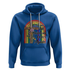 Christian LGBT Pride Hoodie Make The Rainbow Godly Again TS02 Royal Blue Printyourwear