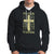 Christian Patriotic Hoodie Prayer Warrior Camo American Flag Bible Verse Faith Jesus TS02 Dark Heather Printyourwear