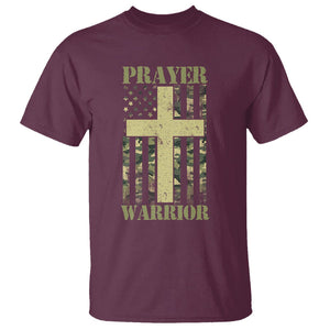 Christian Patriotic T Shirt Prayer Warrior Camo American Flag Bible Verse Faith Jesus TS02 Printyourwear