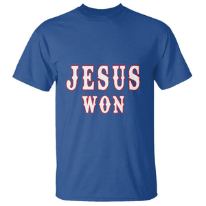 Christianity Religion Jesus Won Texas T Shirt TS02 Royal Blue Printyourwear