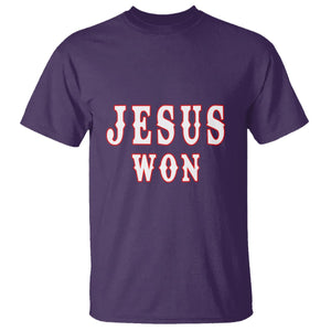 Christianity Religion Jesus Won Texas T Shirt TS02 Purple Printyourwear