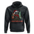 Christmas Black Cat Hoodie It's Fine I'm Fine Everything Is Fine Xmas Light Funny TS02 Black Printyourwear