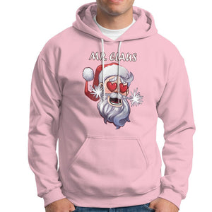 Christmas Couple Matchhing Hoodie Mr and Mrs Claus Couples Match Santa Lover TS09 Light Pink Printyourwear