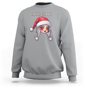 Christmas Couple Matchhing Sweatshirt Mr and Mrs Claus Couples Match Santa Lover TS09 Sport Gray Printyourwear