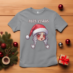 Christmas Couple Matchhing T Shirt Mr and Mrs Claus Couples Match Santa Lover TS09 Sport Gray Printyourwear