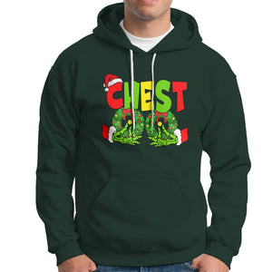 Christmas Couples Hoodie Chestnuts Xmas Matching Family Funny Chest Skeleton TS02 Dark Forest Green Printyourwear