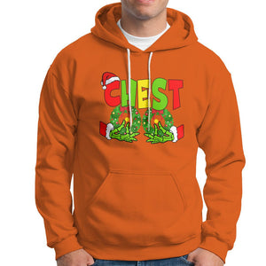 Christmas Couples Hoodie Chestnuts Xmas Matching Family Funny Chest Skeleton TS02 Orange Printyourwear