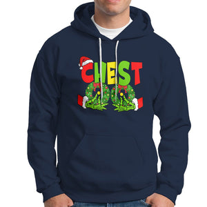 Christmas Couples Hoodie Chestnuts Xmas Matching Family Funny Chest Skeleton TS02 Navy Printyourwear