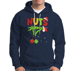 Christmas Couples Hoodie Chestnuts Xmas Matching Family Funny Nuts Skeleton TS02 Navy Printyourwear