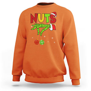 Christmas Couples Sweatshirt Chestnuts Xmas Matching Family Funny Nuts Skeleton TS02 Orange Printyourwear