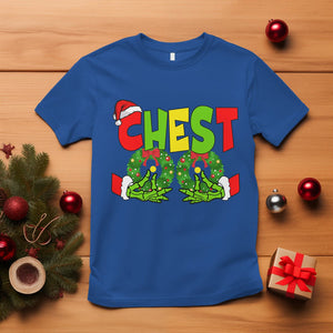 Christmas Couples T Shirt Chestnuts Xmas Matching Family Funny Chest Skeleton TS02 Royal Blue Printyourwear