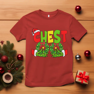 Christmas Couples T Shirt Chestnuts Xmas Matching Family Funny Chest Skeleton TS02 Red Printyourwear