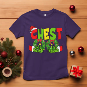 Christmas Couples T Shirt Chestnuts Xmas Matching Family Funny Chest Skeleton TS02 Purple Printyourwear