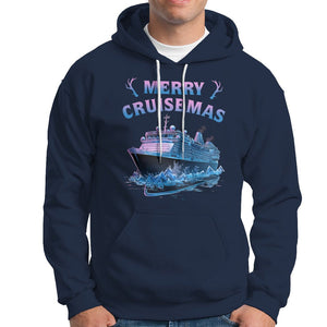 Christmas Cruise Hoodie Merry Cruisemas Xmas Family Trip Reunion TS02 Navy Printyourwear