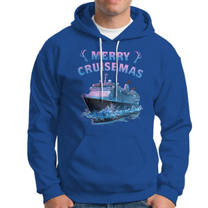 Christmas Cruise Hoodie Merry Cruisemas Xmas Family Trip Reunion TS02 Royal Blue Printyourwear