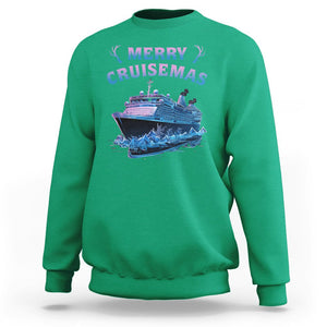 Christmas Cruise Sweatshirt Merry Cruisemas Xmas Family Trip Reunion TS02 Irish Green Printyourwear