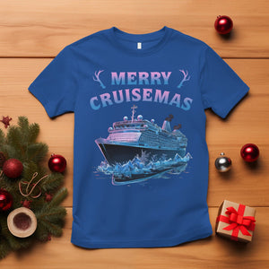 Christmas Cruise T Shirt Merry Cruisemas Xmas Family Trip Reunion TS02 Royal Blue Printyourwear