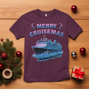 Christmas Cruise T Shirt Merry Cruisemas Xmas Family Trip Reunion TS02 Maroon Printyourwear