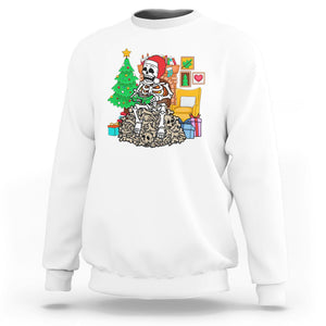 Christmas Gaming Skeleton Gamer Skull Sweatshirt TS09 Printyourwear