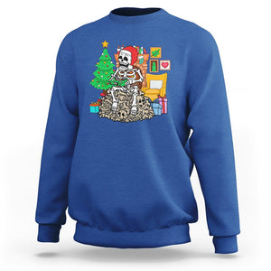 Christmas Gaming Skeleton Gamer Skull Sweatshirt TS09 Printyourwear