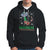 Christmas Hoodie Alien Invasion Space UFO Catch Santa TS09 Black Printyourwear