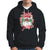 Christmas Hoodie Black Happy Holidays African American Santa TS09 Black Printyourwear