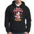 Christmas Hoodie Funny Santa Pooping Down The Chimney TS09 Charcoal Printyourwear