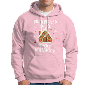 Christmas Hoodie Gingerbread House Project manager Decorating Baking TS09 Light Pink Printyourwear