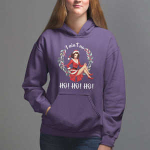 Christmas Hoodie I Ain't No Ho Ho Ho Women Vintage Xmas TS09 Purple Printyourwear