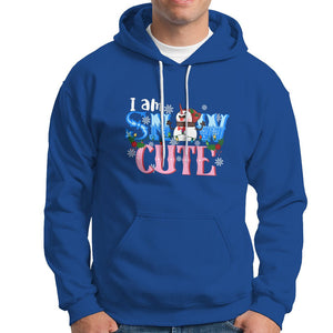 Christmas Hoodie I Am Snow Cute Snowman Winter Chilling TS09 Royal Blue Printyourwear