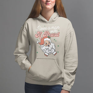 Christmas Hoodie I Love A Man With A Beard Santa Xmas TS09 Sand Printyourwear