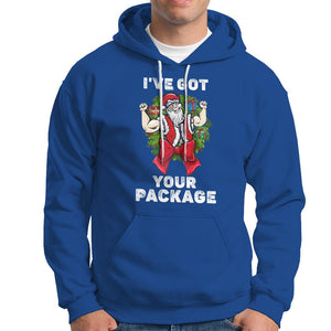 Christmas Hoodie I've Got Your Package Ugly Santa Gymer Gift TS09 Royal Blue Printyourwear