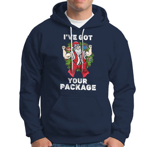 Christmas Hoodie I've Got Your Package Ugly Santa Gymer Gift TS09 Navy Printyourwear